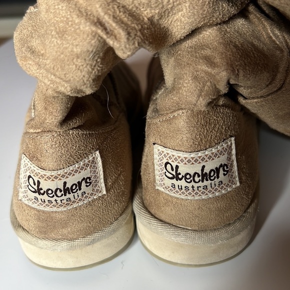 Skechers Womens Australia Tan Faux Fur Shearling Snow Winter Boots 46679 size 7 - Picture 6 of 8